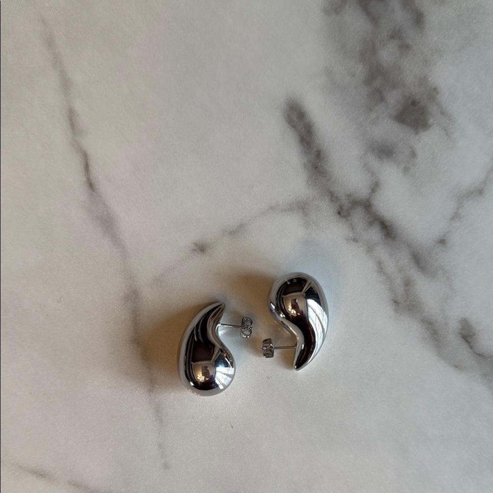 NWOT Silver Teardrop Earrings